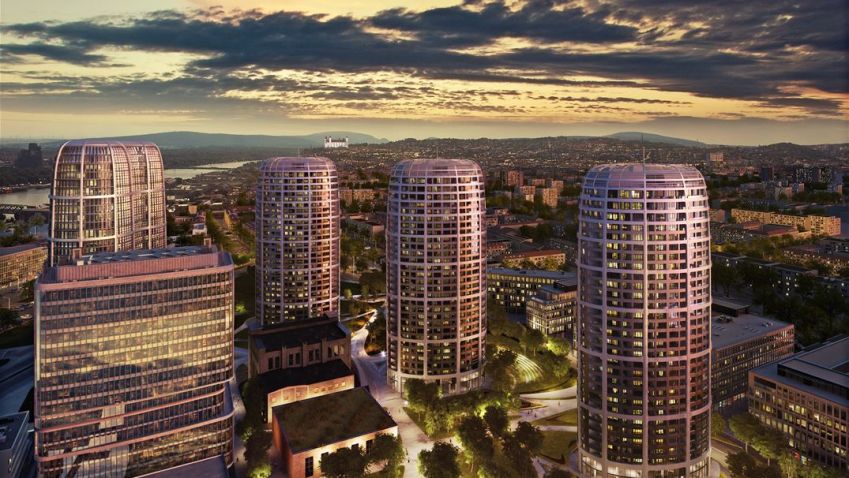 Bratislavský projekt SKY PARK od světové architektky roste před očima