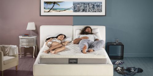 Zdravý spánek - Chcete s partnerem jednu matraci, ale máte různé požadavky na tuhost? Řešením je duální komfort.