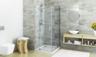 Elegantní sprchový kout podtrhne vzdušný design skla