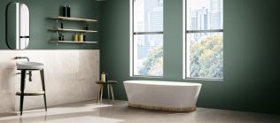 Inspirace koupelny - Inspirace: Pastelová koupelna ve stylu 50. let