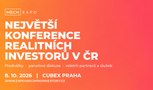 Investujete do nemovitostí? MECH EXPO 2026 nabídne workshopy, zkušenosti investorů i aktuální pohled na trh