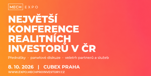 Investujete do nemovitostí? MECH EXPO 2026 nabídne workshopy, zkušenosti investorů i aktuální pohled na trh