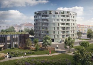 Developerské projekty k prodeji - Jak se bude bydlet v rezidenčním domě ve tvaru olivy na pražské Brumlovce?