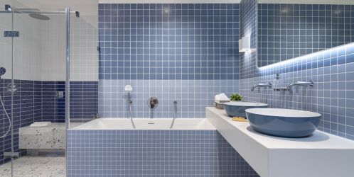 Koupelny plné inspirace - Mozaikové motivy budou mít v architektuře vždy své místo
