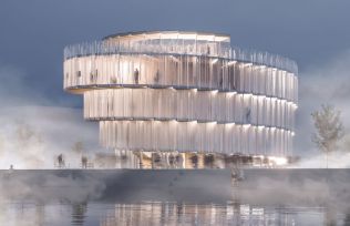 Národní pavilon pro EXPO 2025 bude mít podobu skleněné spirály