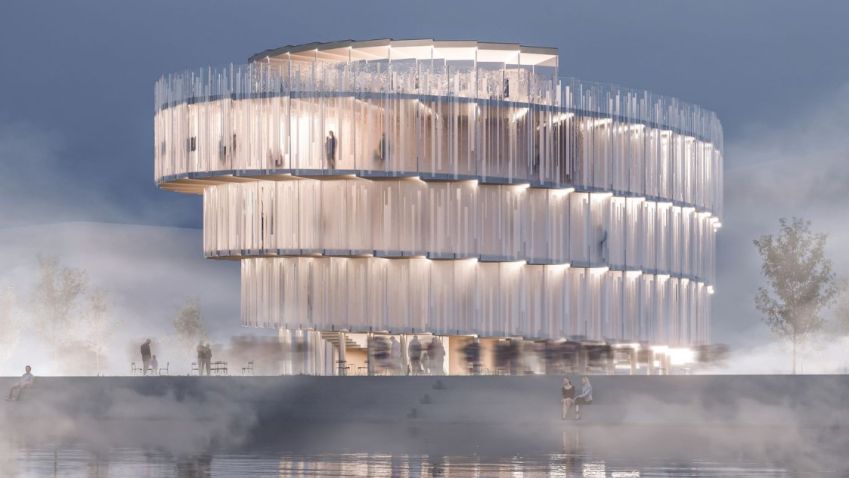 Národní pavilon pro EXPO 2025 bude mít podobu skleněné spirály