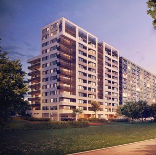 Nedaleko Modřanské rokle v Praze 12 vyrůstá nové bydlení