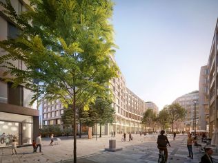 Nová smíchovská centrála největší české banky je blíže své realizaci