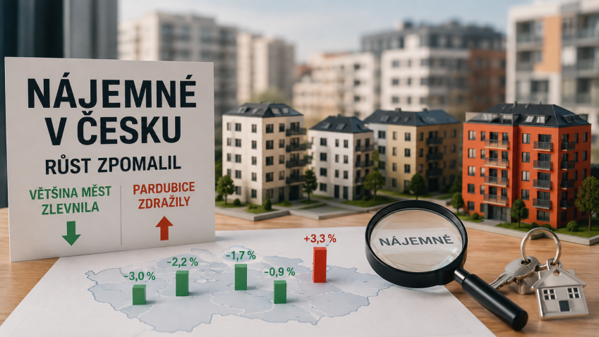 Růst nájmů v Česku zpomalil. Praha i většina krajských měst ve druhém čtvrtletí zlevnily
