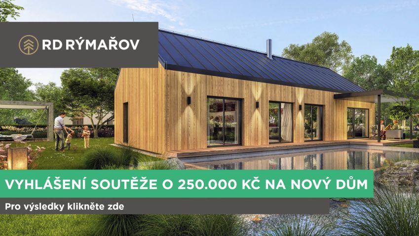 Soutěž o 250.000 Kč na nový dům od RD Rýmařov je u konce, vyhlášení najdete zde!