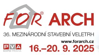 Stáhněte si vstupenku zdarma na mezinárodní stavební veletrh FOR ARCH 2025