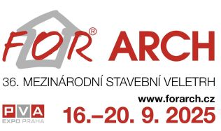 Stáhněte si vstupenku zdarma na mezinárodní stavební veletrh FOR ARCH 2025