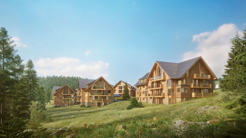 V Krkonoších vznikne luxusní rezidenční komplex inspirovaný alpskými středisky