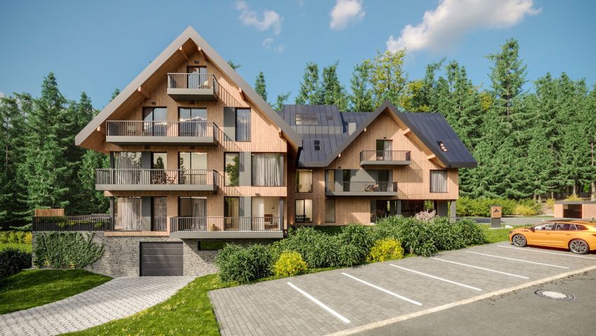 V oblíbeném krkonošském středisku Harrachov rostou nové luxusní apartmány