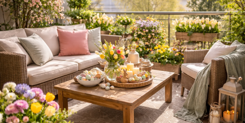 Velikonoce na balkoně nebo terase: Jarní posezení, které potěší všechny smysly