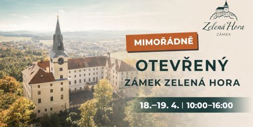 Zámek Zelená Hora se mimořádně otevírá veřejnosti. Dorazte už 18. a 19. dubna