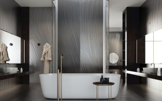 Koupelny plné inspirace - Zařizujete novou koupelnu? Velkoformátové obklady nadchnou vzhledem i svými vlastnostmi